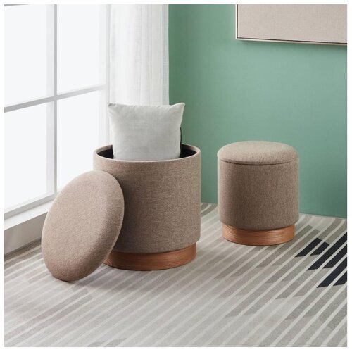 Eglo 424034 - Set od 2 tabureta MASHIKE, prečnik 30,5/37 cm, braon Cene