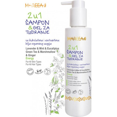 Mareea 2 u 1 &Scaron;ampon i Gel za Tu&scaron;iranje 200 ml, Lavender &amp; Mint &amp; Eucalyptus Cene