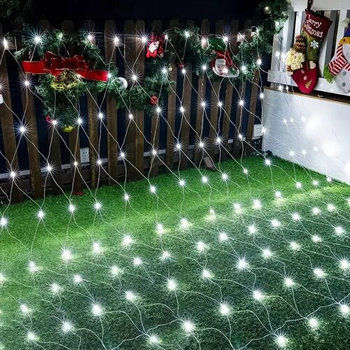  led mreža &amp;ndash; zavesa &amp;ndash; bela Slike
