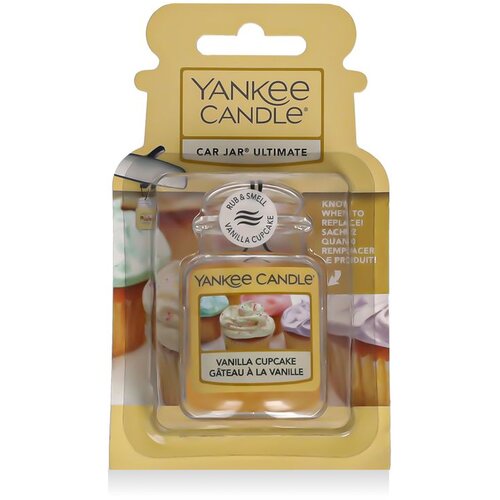 Yankee Candle vanilla cupcake car jar viseč osvežilec za vozilo 1 ks Cene