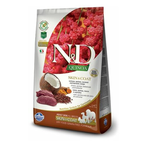 Farmina N&D quinoa hrana za pse - skin & coat vension 7kg Slike