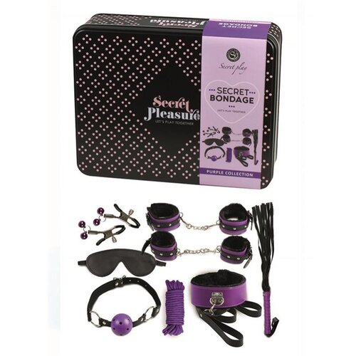 Secret BDSM set KOMPLET ZA VEZIANJE PURPLE & BLACK COLLECTION Slike