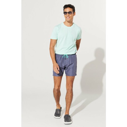 AC&Co / Altınyıldız Classics Men's Navy Blue Regular Fit, Regular Cut Quick Dry Side Pockets Patterned Swimwear. Slike