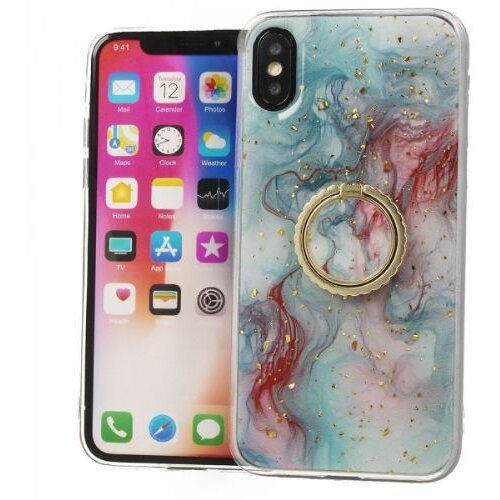 Nillkin silikonski ovitek marmor ring za samsung galaxy A71 A715 moder z bleščicami Cene
