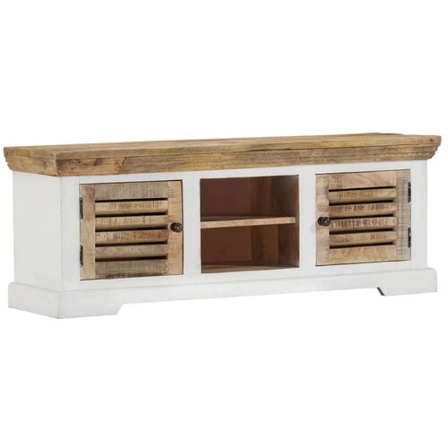TV omarica 110x30x40 cm trden mangov les, (20732022) Slike