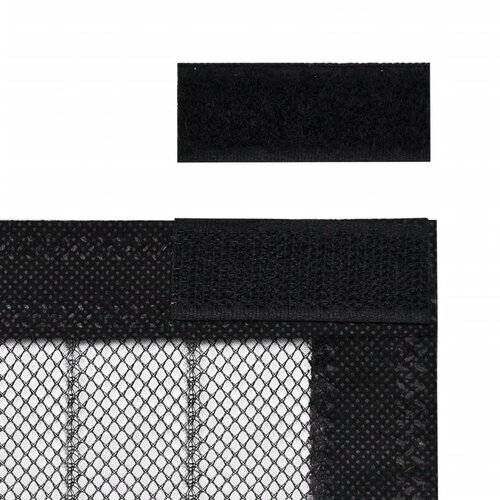 Mreža protiv insekata magnetom 2 kom 210 x 100 cm Crna Slike