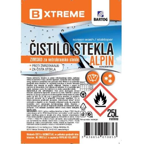 Bxtreme Čistilo stekla zimsko Alpin 25L Cene