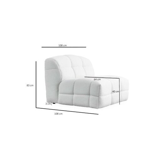 Atelier Del Sofa Fotelja Pescara O1, Bijela Slike