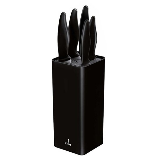 SMILE SNS-6 6-piece block knife set black Slike