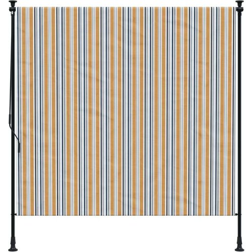  Vanjska roleta žuto-bijela 200 x 270 cm od tkanine i čelika Slike