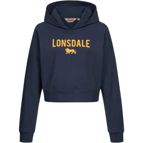Lonsdale Women's hooded sweatshirt cropped oversized
