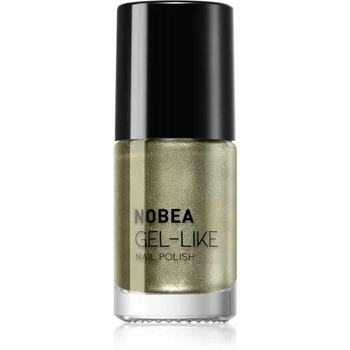 NOBEA Metal Gel-like Nail Polish lak za nohte z gel učinkom odtenek Olive green N#79 6 ml