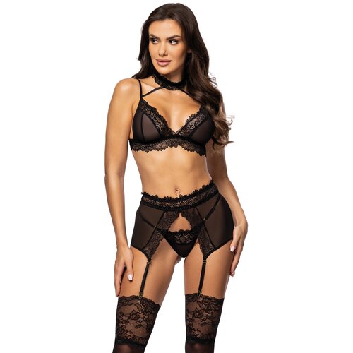 Beauty Night Velvet Sin Set Black S/M Slike