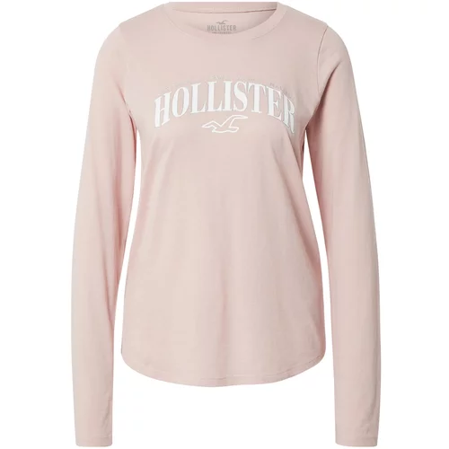 Hollister Majica roza / srebro / bijela