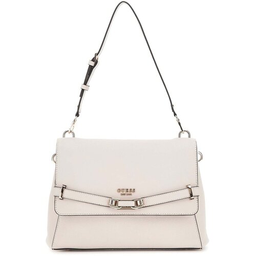 Guess Ročne torbice Silvye Flap Shoulder Bag Bela Slike
