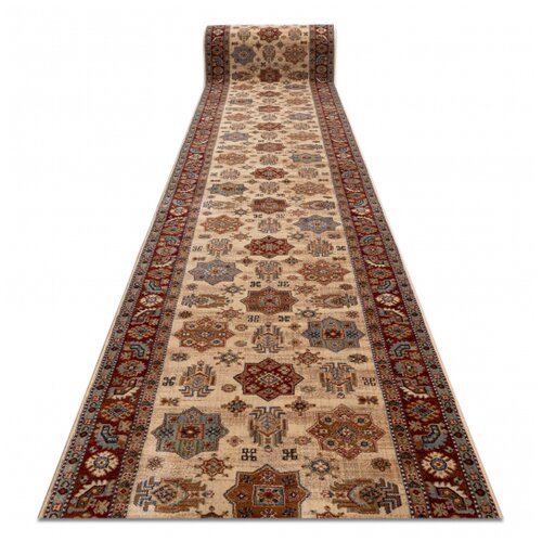 RugsX KESHAN Volnena tekač 7683/53555 Oriental, okvir bež / terakota - 90 90x740 cm, (5000174293) Cene