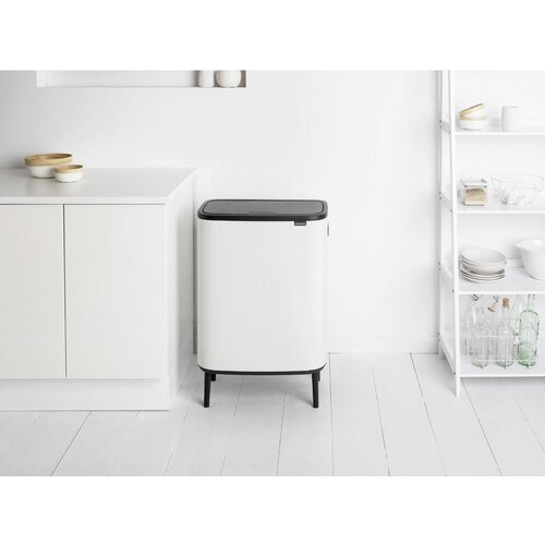 Brabantia Bo Touch Bin Hi 2 x 30 L - White Slike