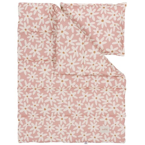 Malomi Kids Rožnat komplet za zibelko Blush Daisies – Malomi Kids Cene