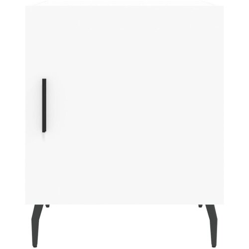  Noćni ormarići 2 kom bijeli 40 x 40 x 50 cm konstruirano drvo Slike