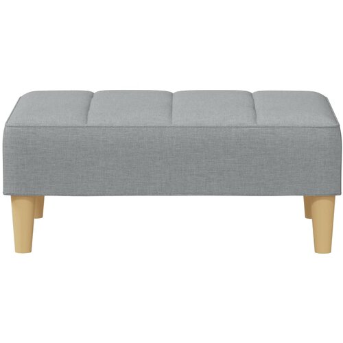  Tabure svjetlosivi 77x55x31 cm od tkanine Siva Slike