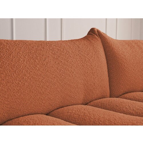 Bobochic Paris Narančasta sofa od boucl&amp;eacute; tkanine 286 cm Azra &amp;ndash; Slike