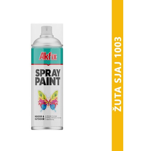 Akfix boja u spreju 1003 žuta sjaj 400 ml Slike