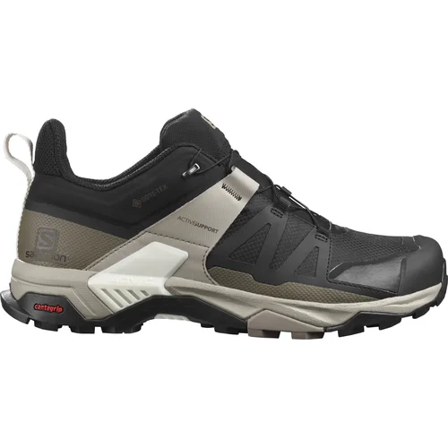 Salomon Moške outdoor cipele X Ultra 4 GTX Black/Vintage Khaki/Vanilla Ice 44 2/3