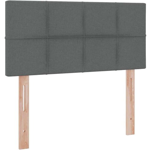  Krevet s prostorom za pohranu s LED-om Tamno siva 90 x 190 cm Slike