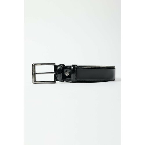 ALTINYILDIZ CLASSICS Men's Black Patent Leather Belt Slike
