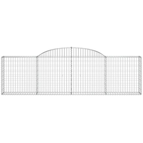  Lučne gabionske ko&amp;scaron;are 7 kom 300x30x80/100 cm pocinčano željezo Slike