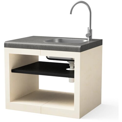 Tuozi Kitaway Modul - inox umivalnik s pipo - siva Cene