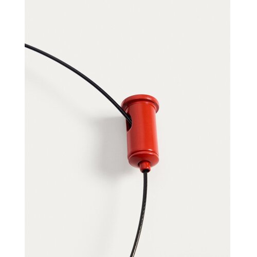 Kave Home Rdeča LED zatemnitvena stropna svetilka s kovinskim senčilom &amp;oslash; 16 cm Porte &amp;ndash; Slike
