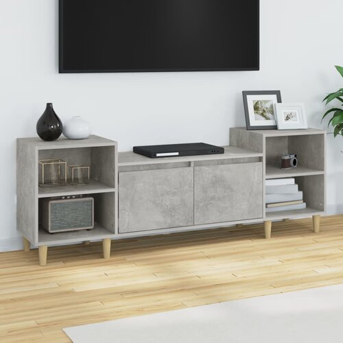 The Living Store TV omarica betonsko siva 160x35x55 cm inženirski les - TV Omarica, (21374954) Slike