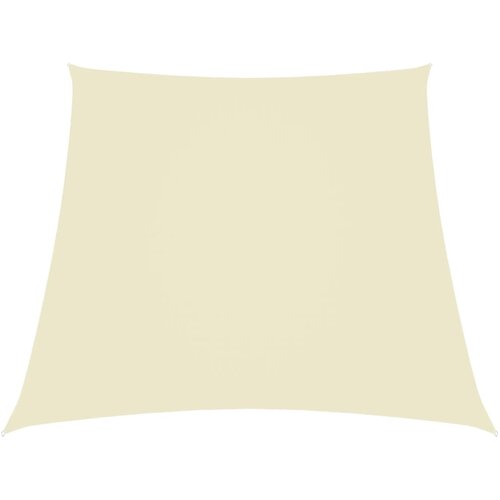VidaXL Senčno jadro oksford blago trapez 3/5x4 m krem, (20610515) Slike