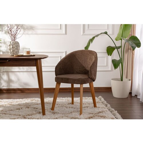Hanah home stolica bentley - brown, dark oak browndark oak chair set (2 pieces) Slike