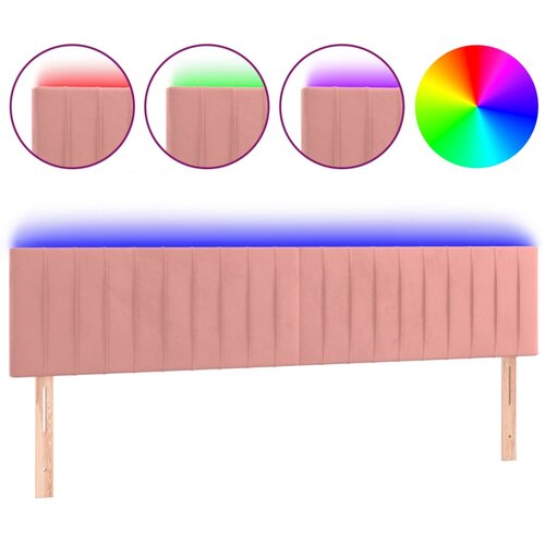  LED uzglavlje ružičasto 200x5x78/88 cm bar&amp;scaron;unasto Slike