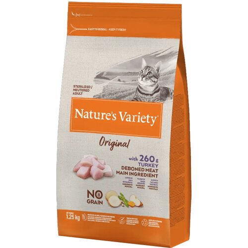 Nature's Variety Hrana za sterilisane mačke Sterilised Original gain Free, Ćuretina - 7 kg Slike