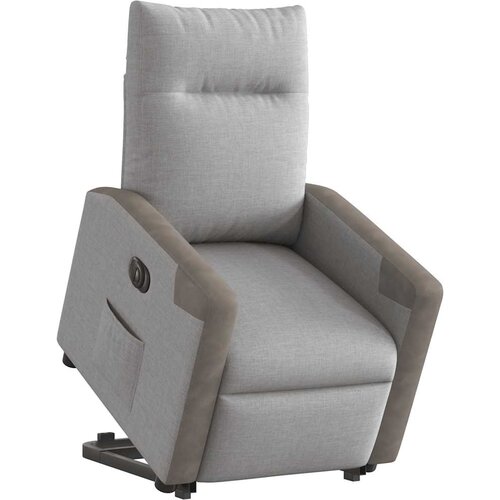 Maison Chic Električni naslanjač - Relax naslanjač s funkcijo vstajanja svetlo siv blago, (22062198) Cene