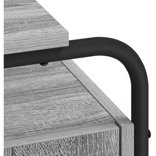  Stol s pohranom Siva Sonoma 120 x 50 5 x 75 5 cm - Siva Sonoma Slike
