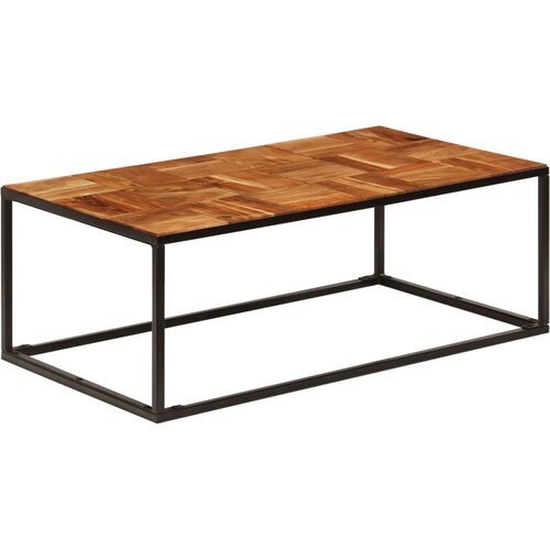  Stolić za kavu 110 x 60 x 40 cm od bagremovog drva i čelika Cijene