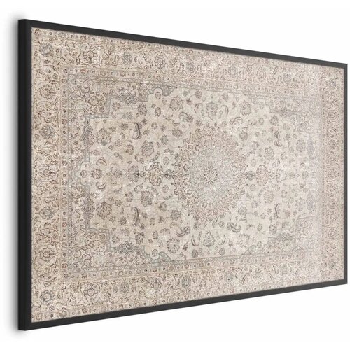  Plakat - Sand Carpet - Worn Persian Rug with Rich Ornamental Motifs 42x29.7 Crni okvir Cijene