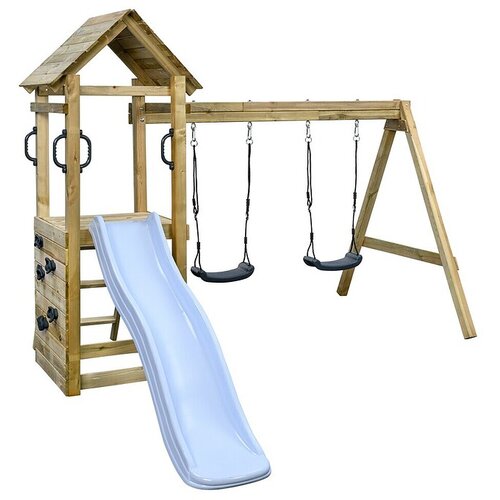 Swing King Dječji toranj za igru Maria (D x Š x V: 300 x 235 x 210 cm, Tobogan pastelno plave boje) Cijene