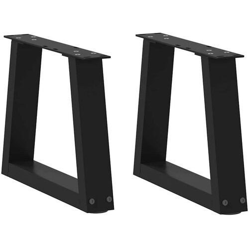 vidaXL Noge jedilne mize V-oblike 2 kosa črne 40x(30-31,3) cm jeklo Cene