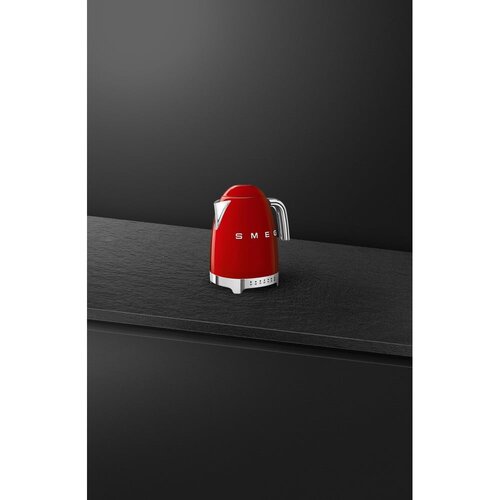 Smeg KLF04RDEU Wasserkocher, Regelbar 50&amp;#039;s Retro Style, Rot Slike