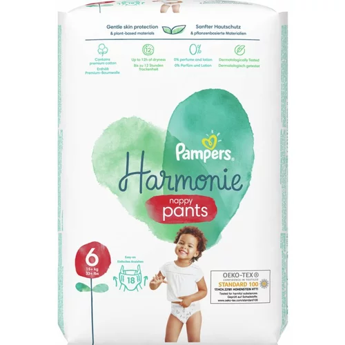Pampers Harmonie Pants Size 6 pelene-gaćice 15+ kg 18 kom