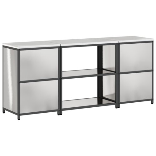  Kuhinjski set za pohranu 3 pcs Srebrna 210 x 50 x 92 cm Slike