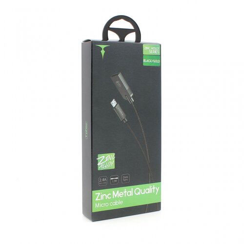 T-phox Data kabl Zinc Holly micro USB 2.4A zlatno-crni 1.2m Cene