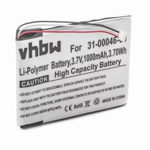 VHBW baterija za garmin Nüvi 3400 / 3450 / 3550 / 3750, 1000 mah