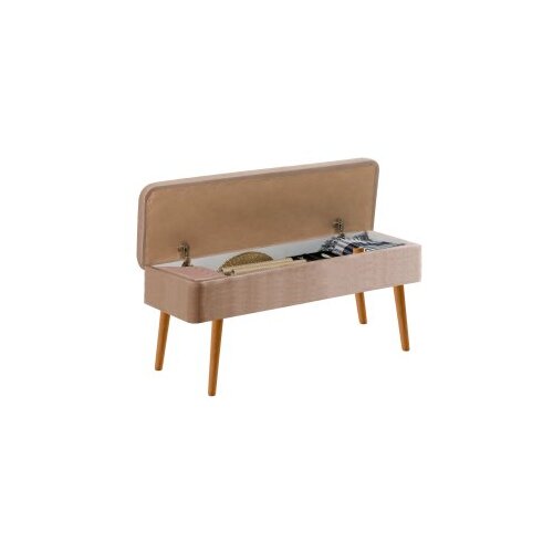 Hanah home Klupa Vina 0701, 90x39x40 cm, Smeđi Slike