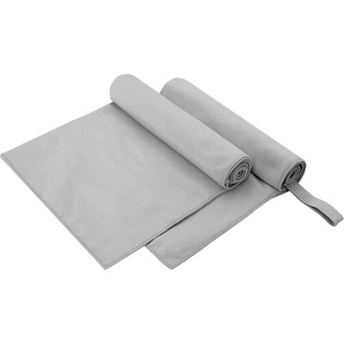 vidaXL Športne brisače 2 pcs Siva 100 x 50 cm Poliester in poliamid Cene